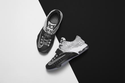 ナイキ KD7 ブラックヒストリーマンス ブラック/ホワイト-ウルフ グレー