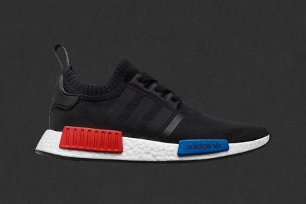 アディダス オリジナルス NMD R1 プライムニット OG コア ブラック/ラッシュ レッド 